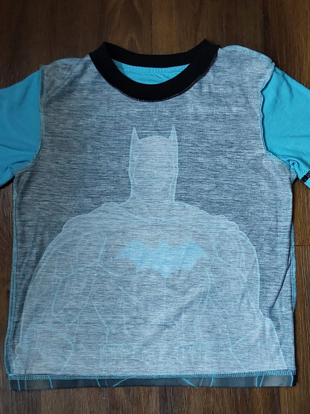 Batman Pajama 2 Piece Set Boys Size 8 Blue/Black/Grey New Without Tags